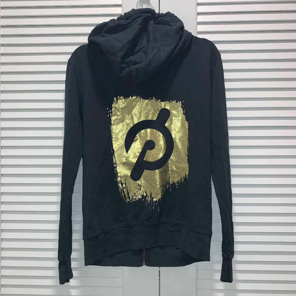 Peloton Black and Gold Hoodie